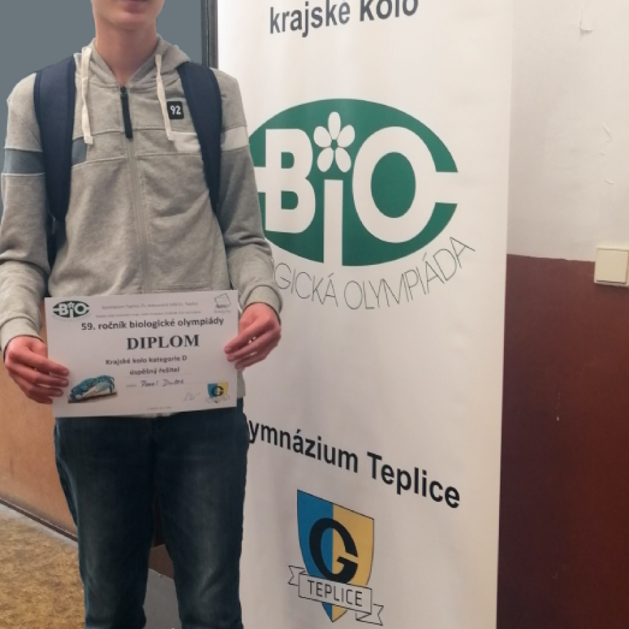 Úspěšný řešitel krajského kola Biologické olympiády